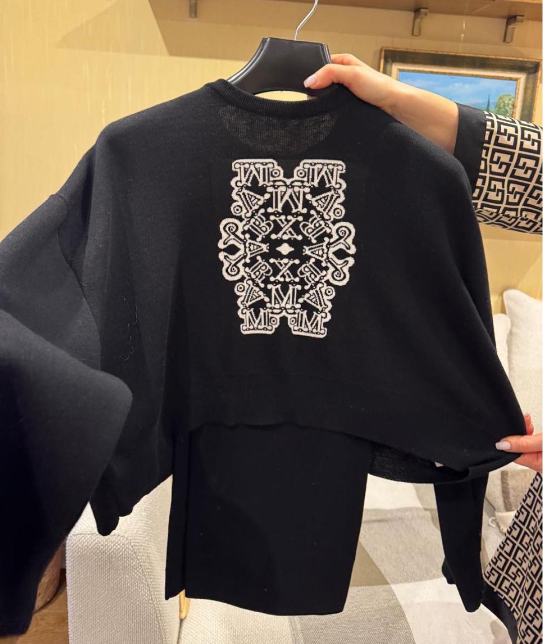 MAX MARA Черный шерстяной костюм с брюками, фото 9