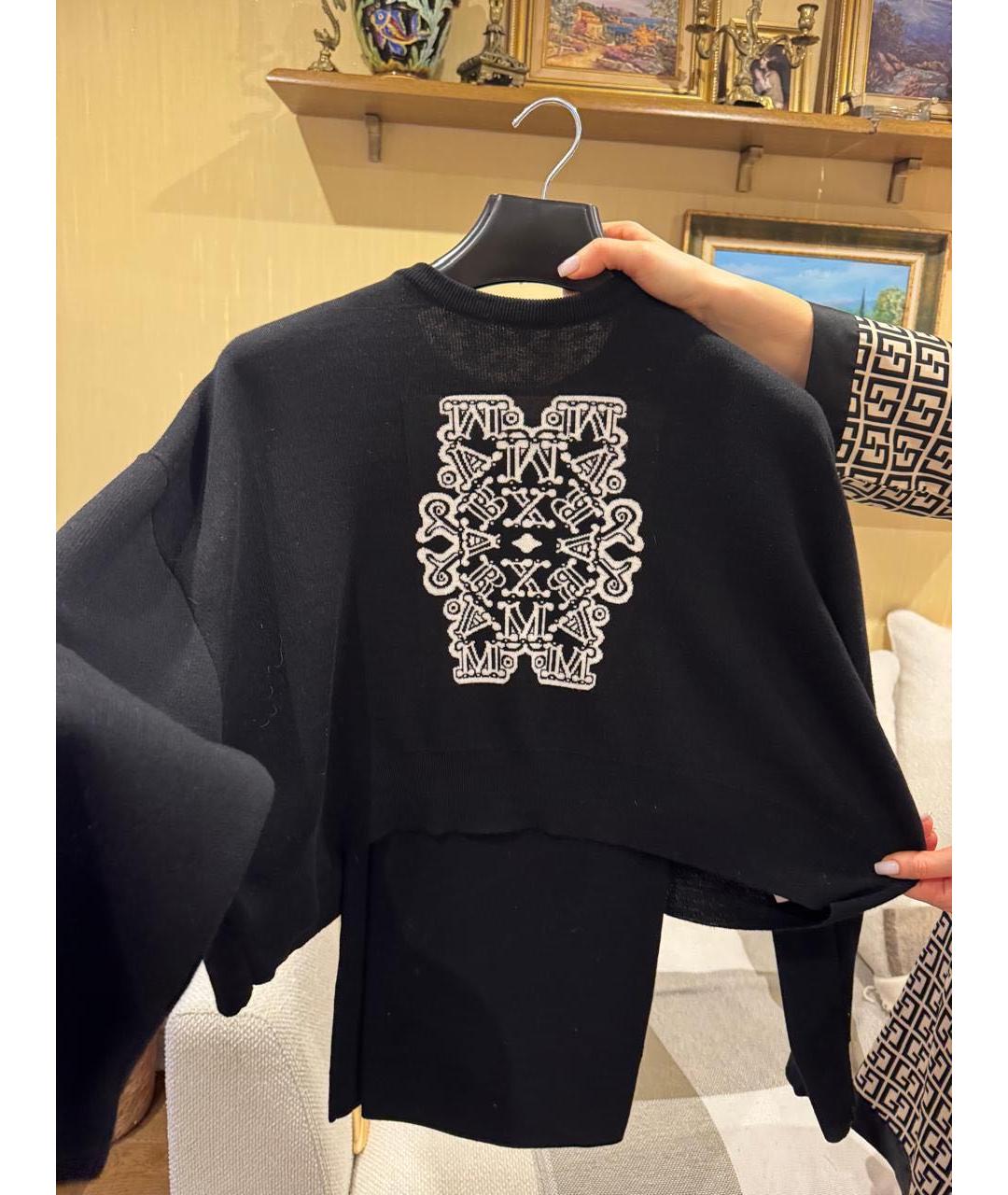 MAX MARA Черный шерстяной костюм с брюками, фото 4