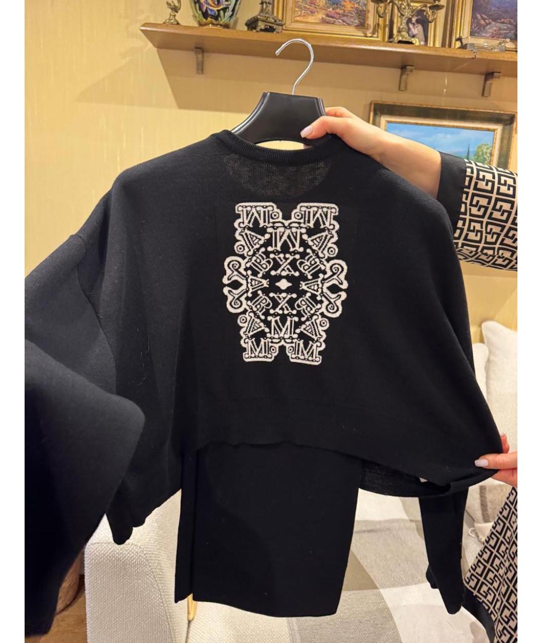 MAX MARA Черный шерстяной костюм с брюками, фото 4