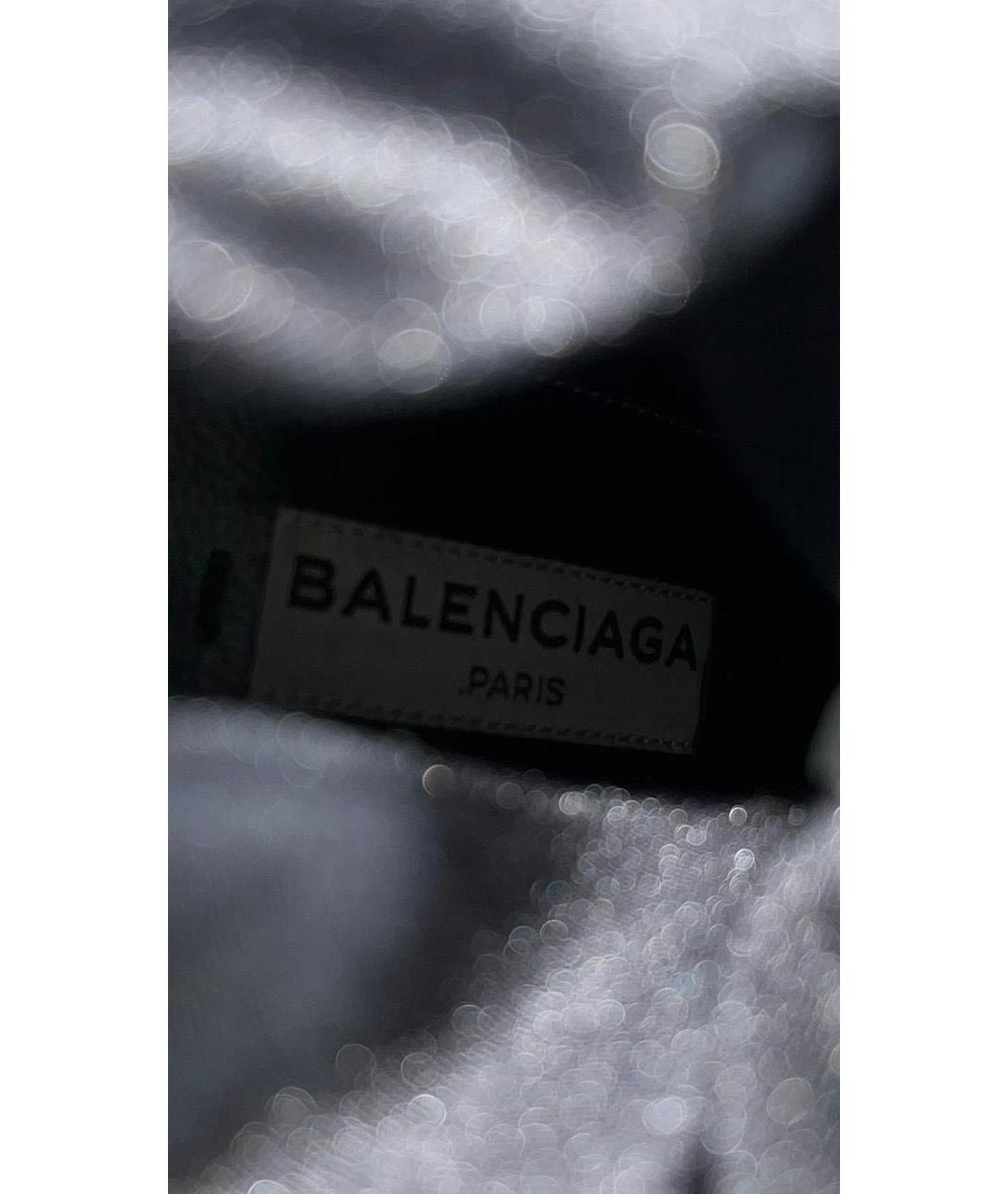 BALENCIAGA Черные текстильные ботильоны, фото 6