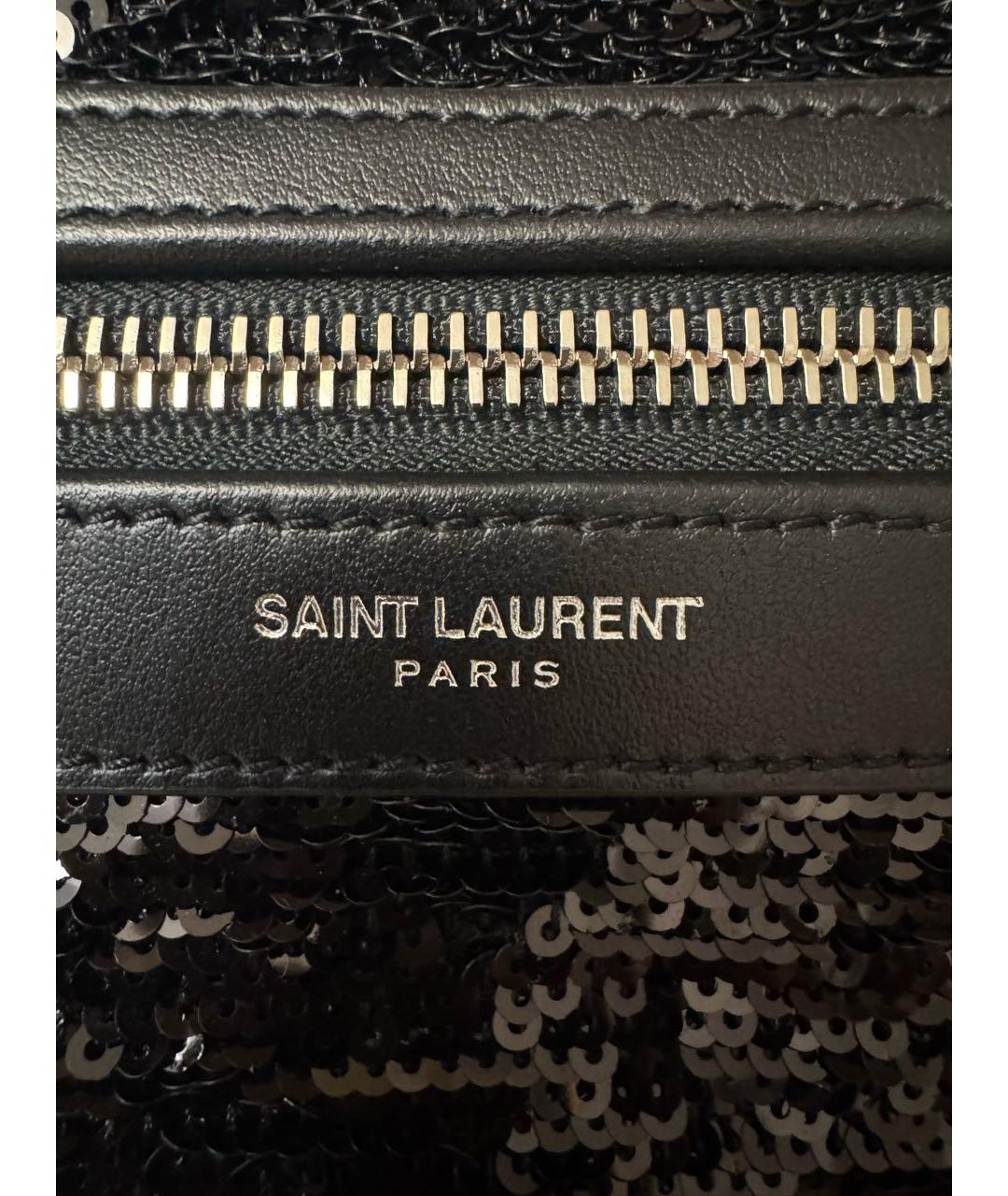 SAINT LAURENT Черный рюкзак, фото 8