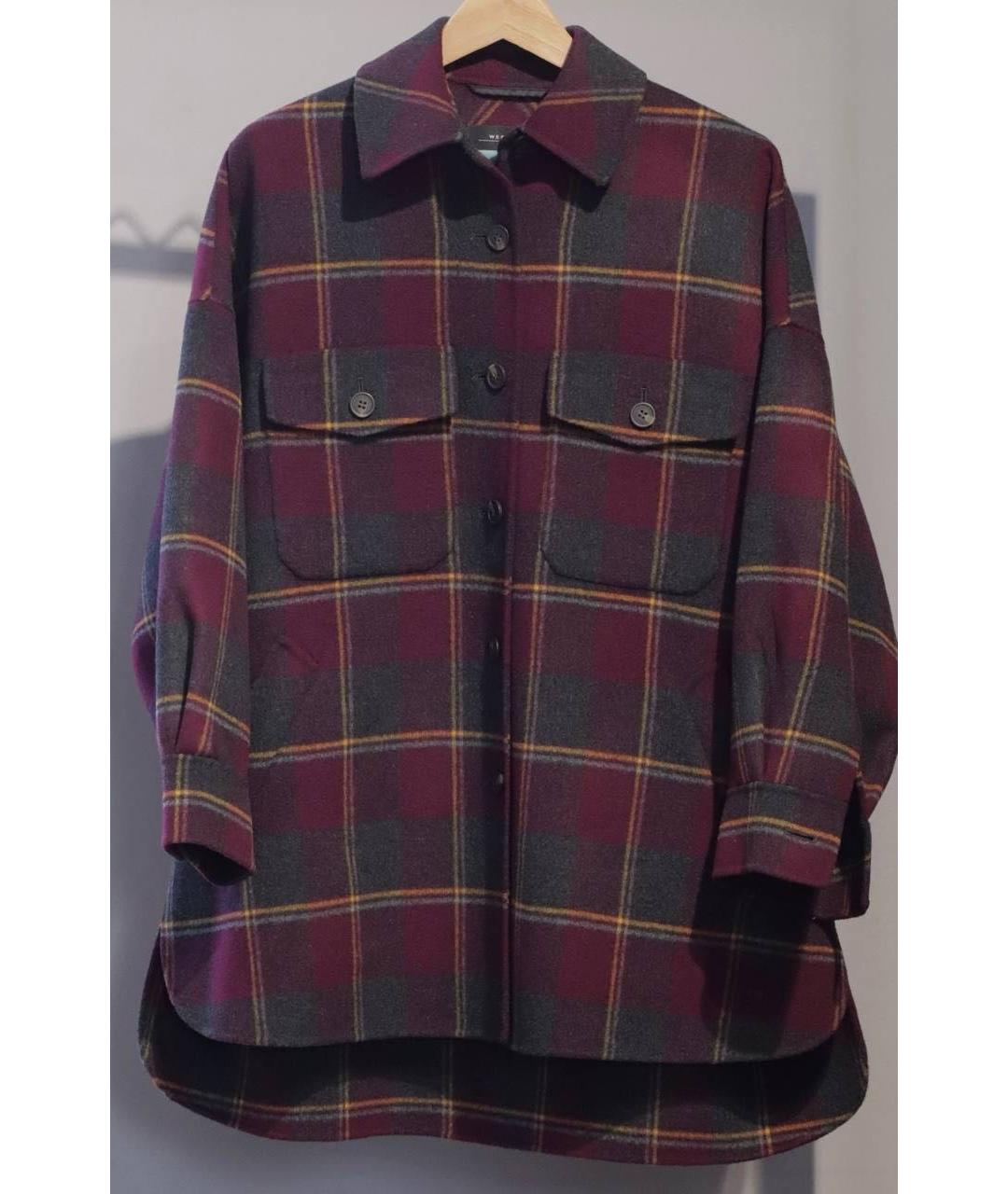 WEEKEND MAX MARA Мульти шерстяное пальто, фото 2