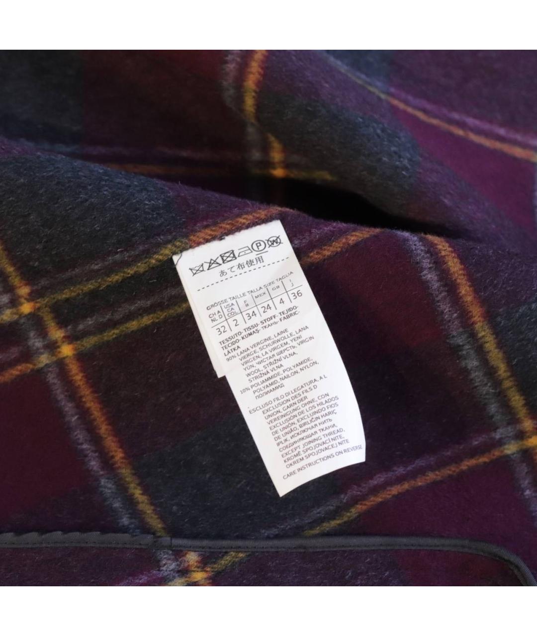 WEEKEND MAX MARA Мульти шерстяное пальто, фото 8