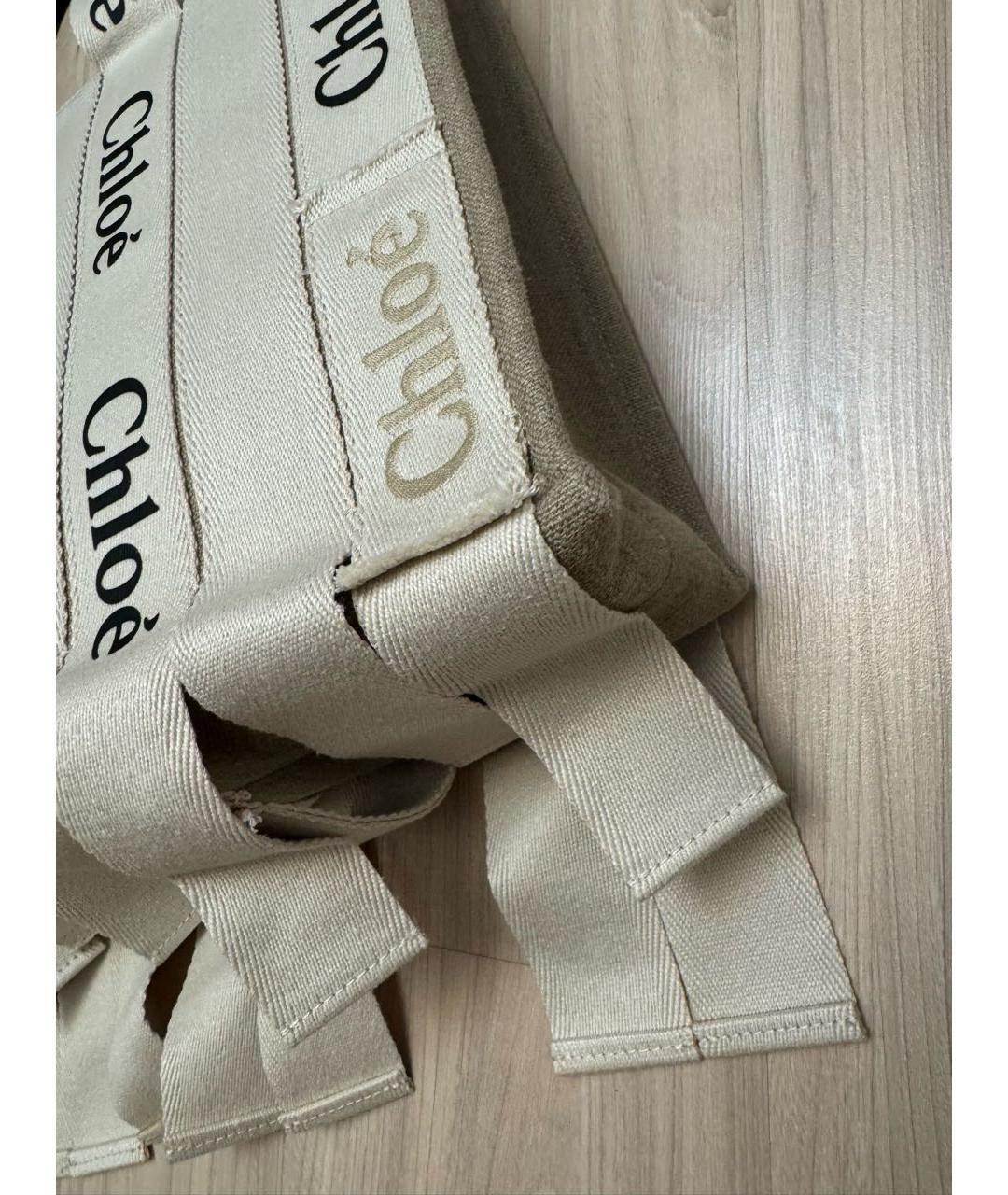 CHLOE Бежевая сумка тоут, фото 4