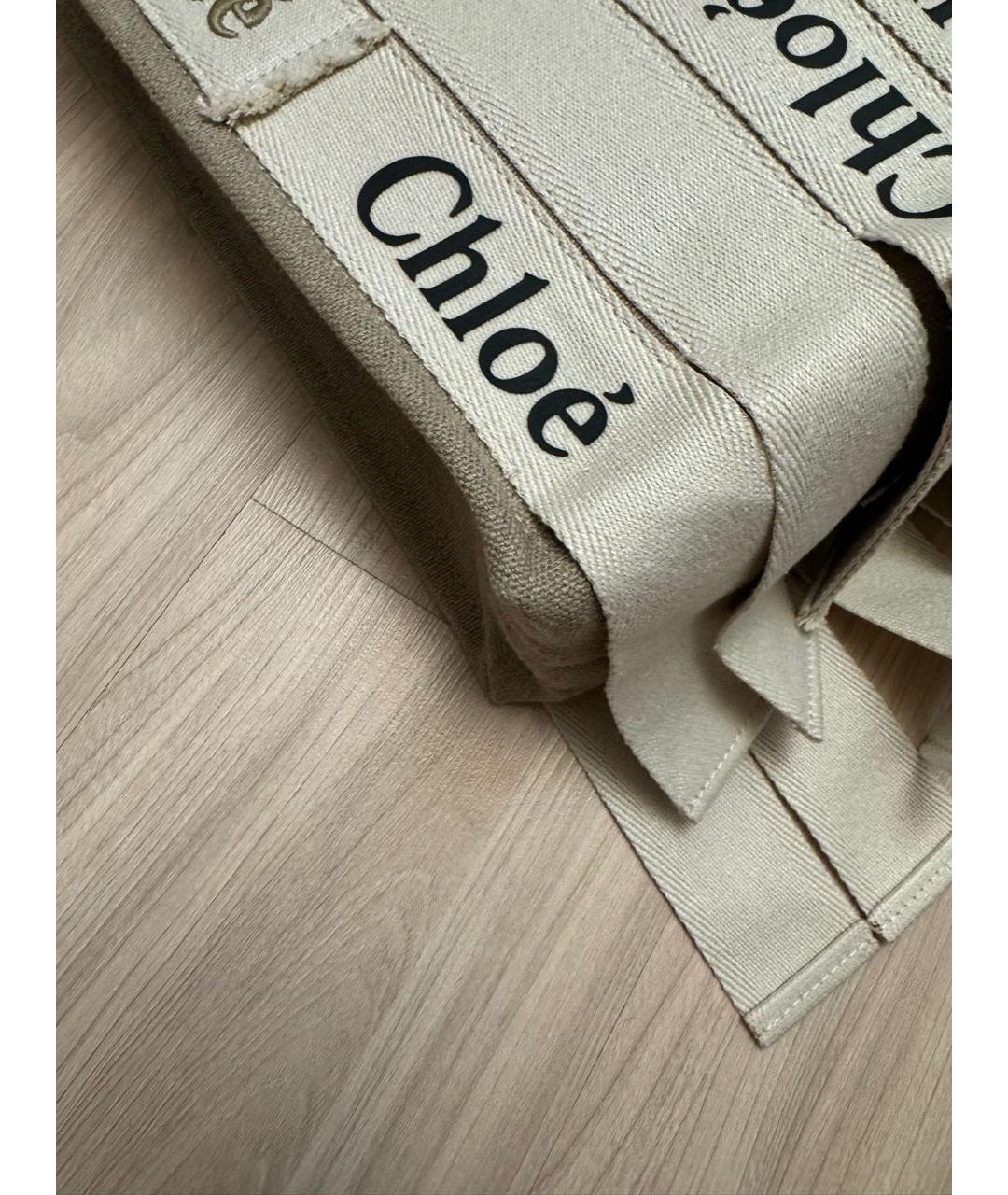 CHLOE Бежевая сумка тоут, фото 5