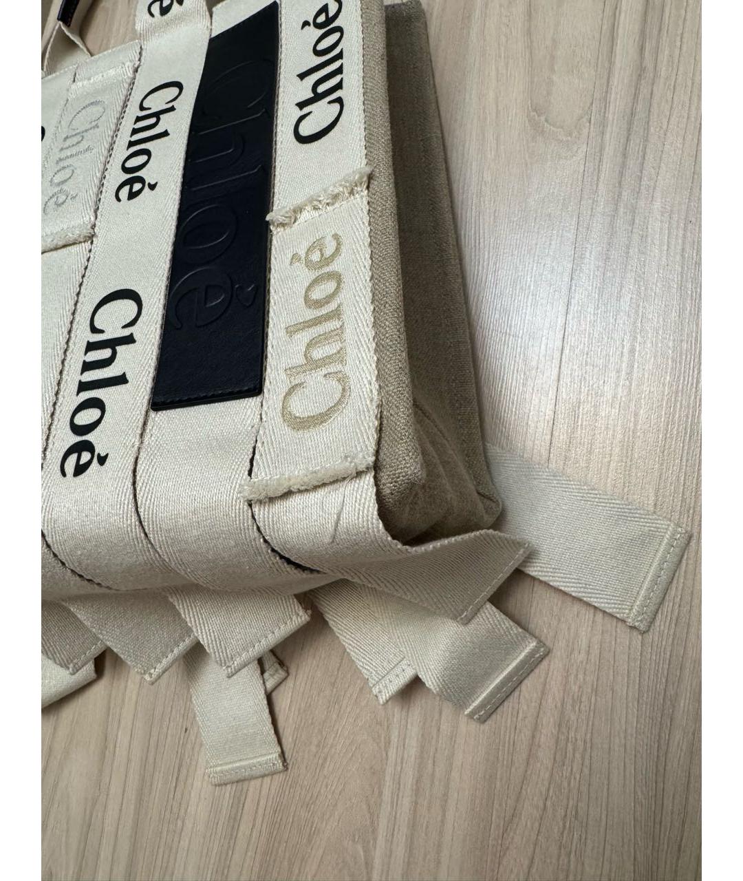 CHLOE Бежевая сумка тоут, фото 6