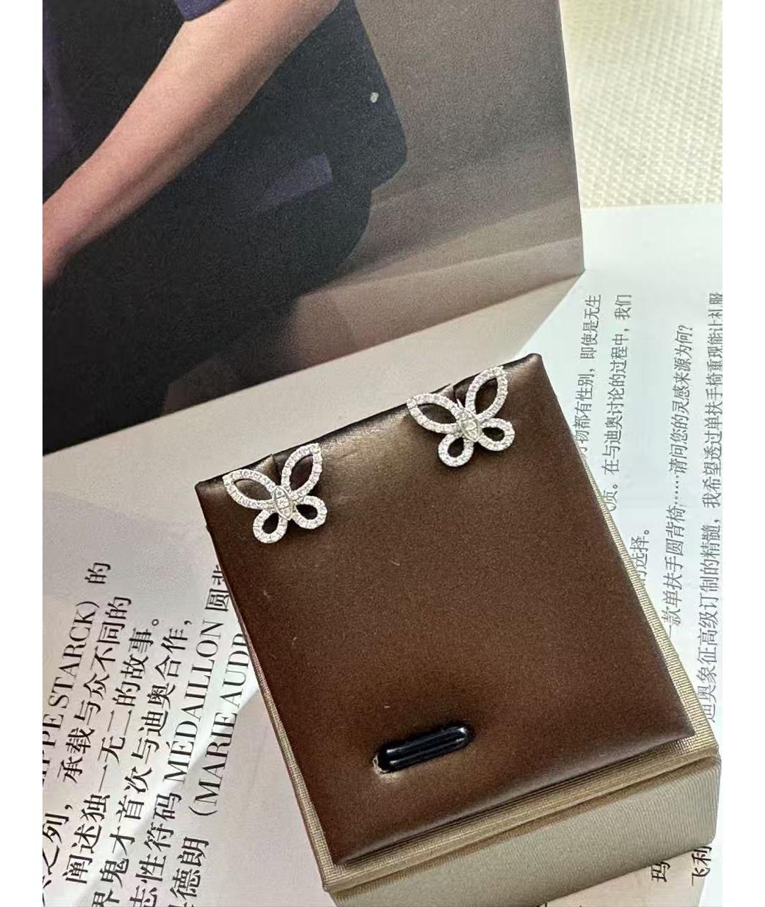 GRAFF Серебряные серьги из белого золота, фото 5