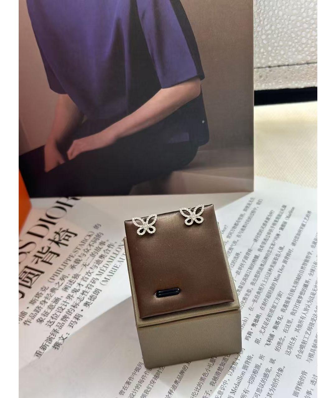 GRAFF Серебряные серьги из белого золота, фото 3