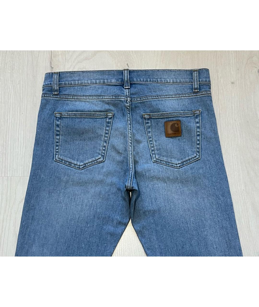 CARHARTT Голубые хлопко-эластановые джинсы скинни, фото 3