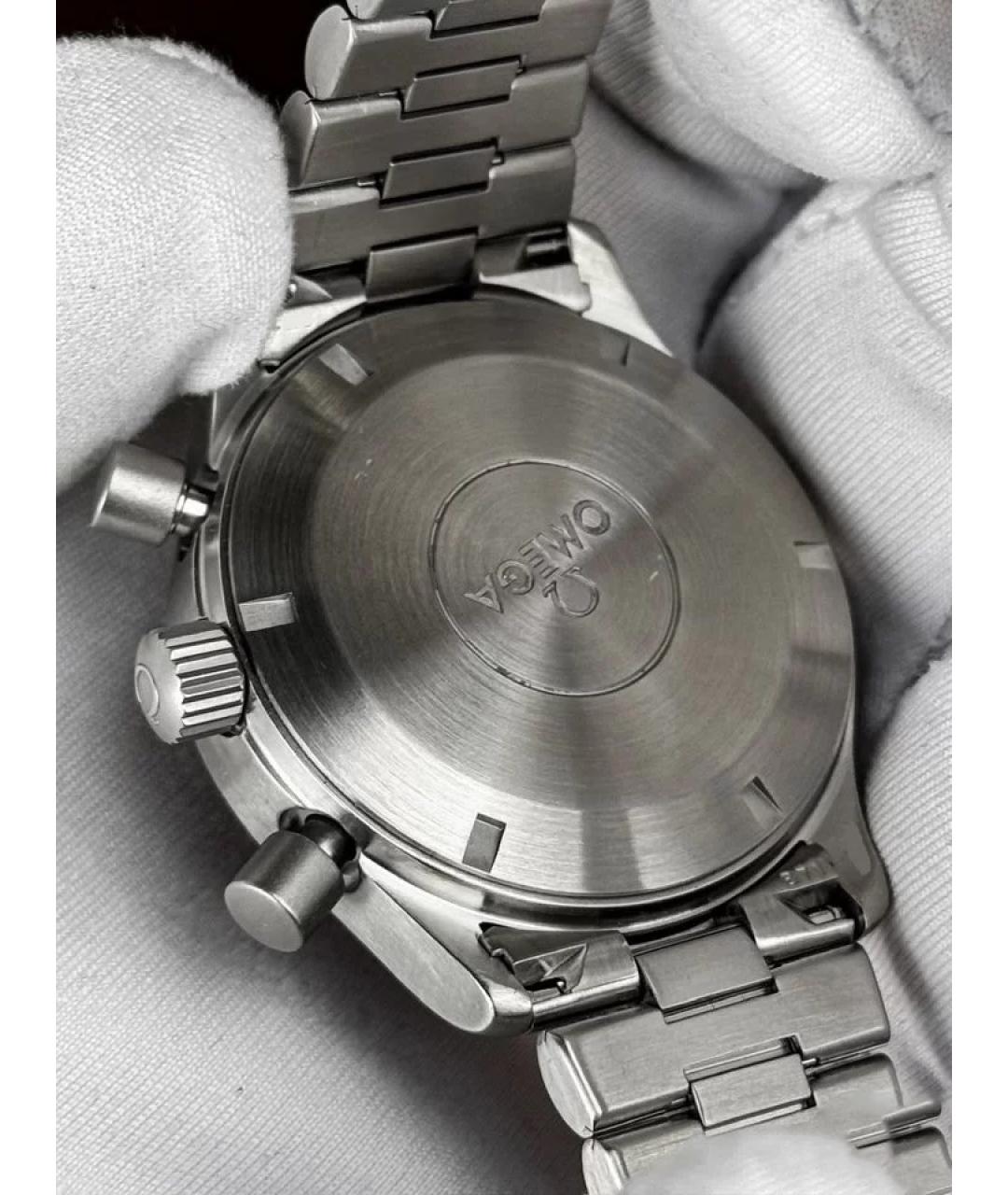 OMEGA Черные часы, фото 5