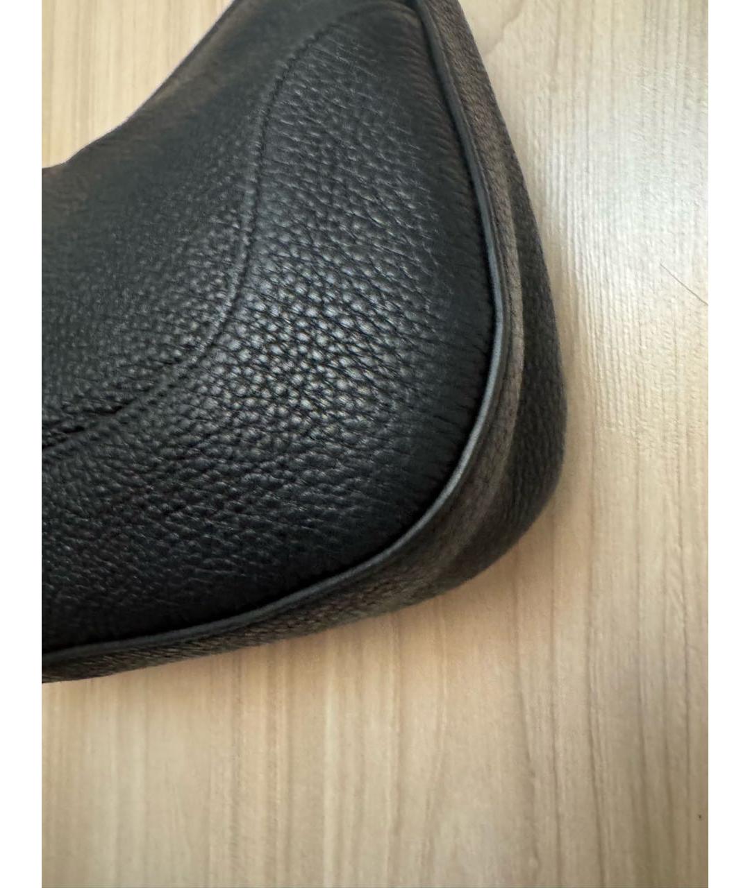 PRADA Черная кожаная сумка через плечо, фото 6