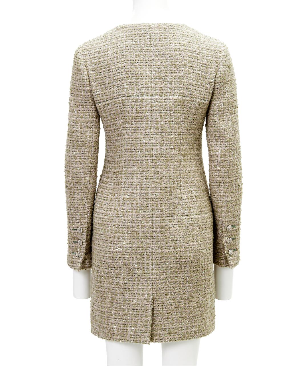 CHANEL Бежевое хлопковое пальто, фото 2