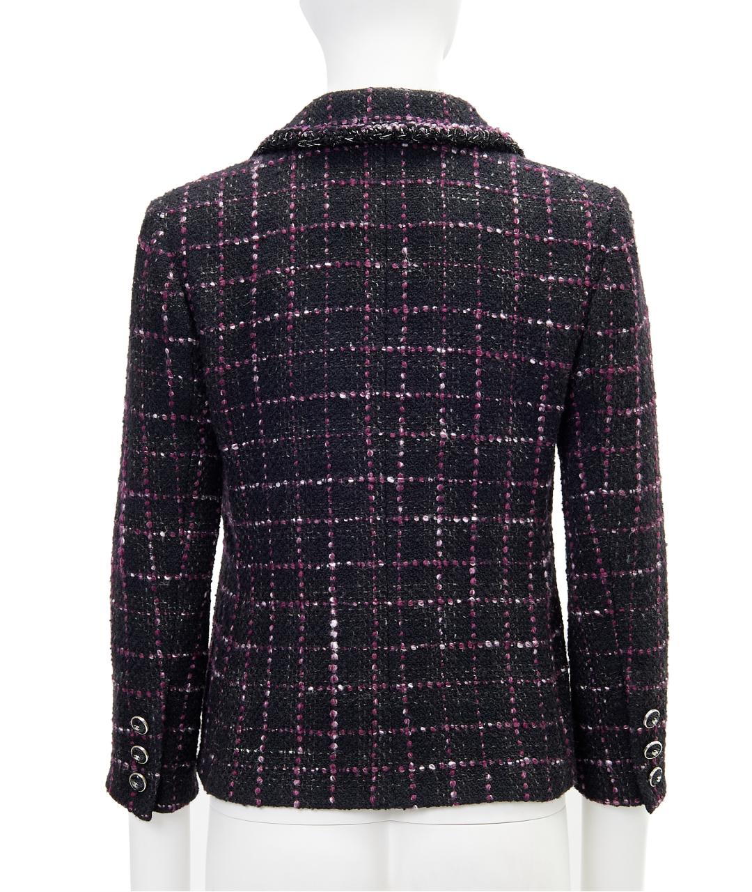 CHANEL Черный шерстяной жакет/пиджак, фото 2