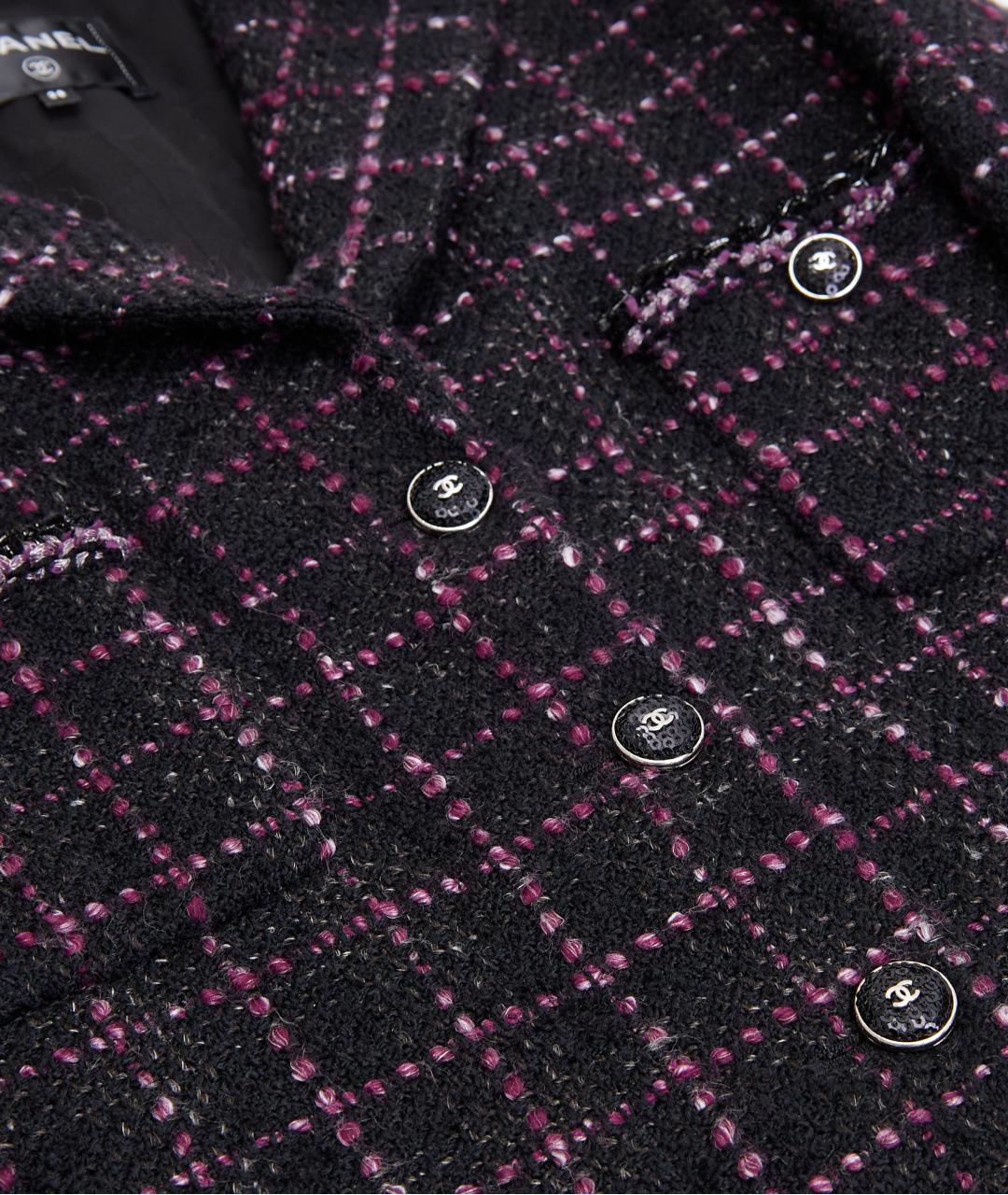 CHANEL Черный шерстяной жакет/пиджак, фото 5