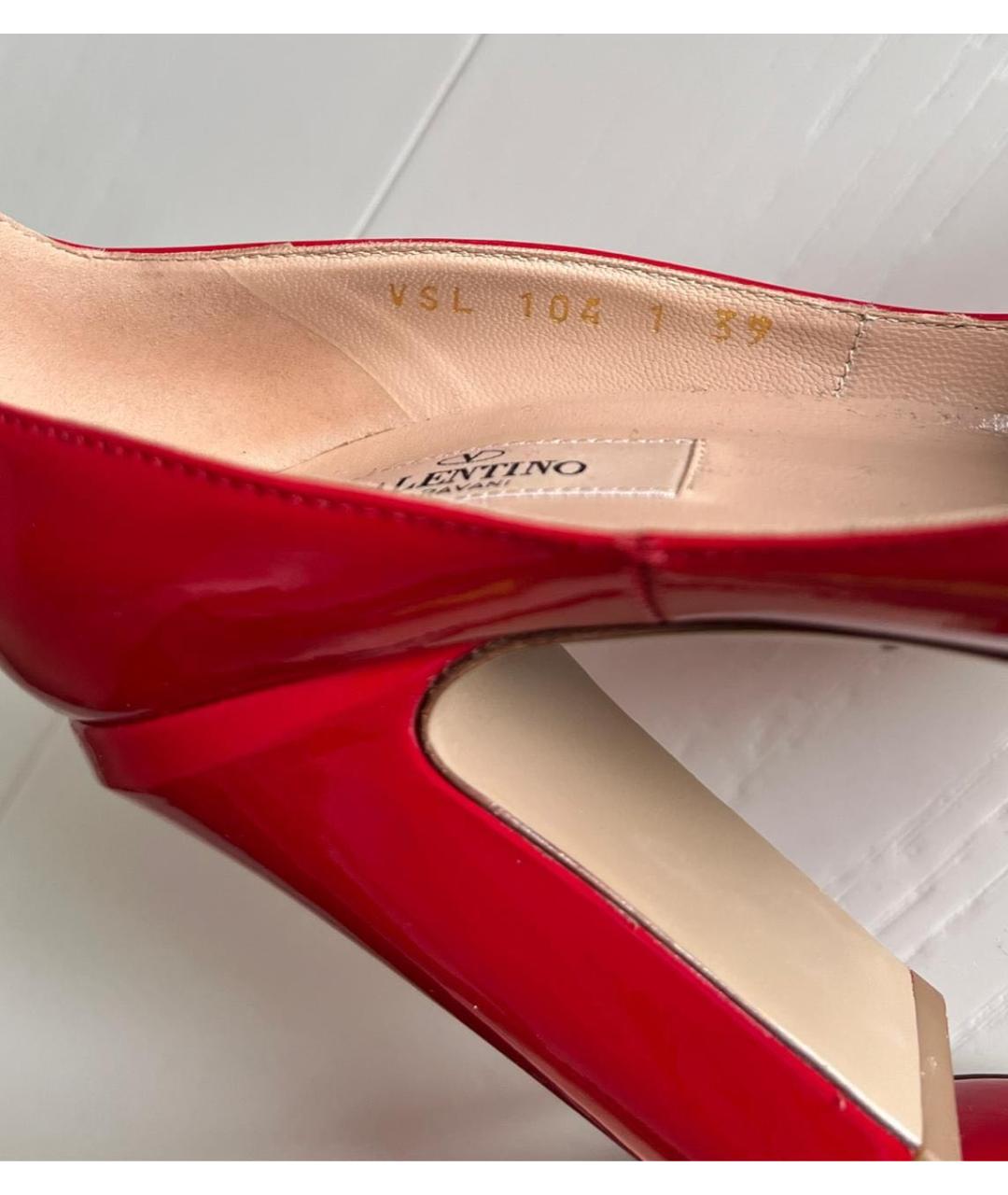 VALENTINO Красные туфли из лакированной кожи, фото 2