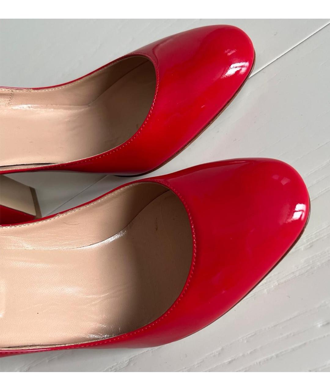 VALENTINO Красные туфли из лакированной кожи, фото 6