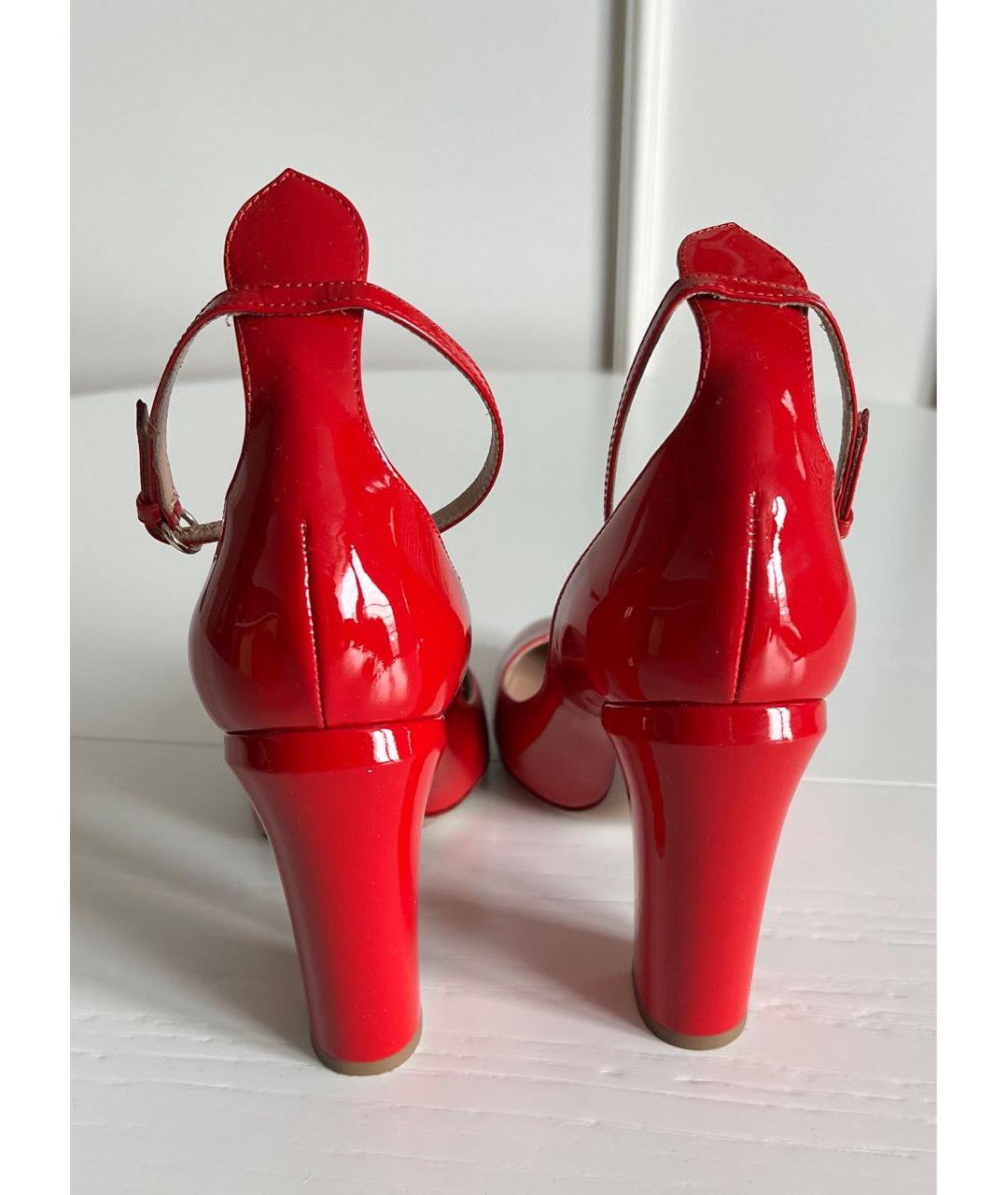 VALENTINO Красные туфли из лакированной кожи, фото 8