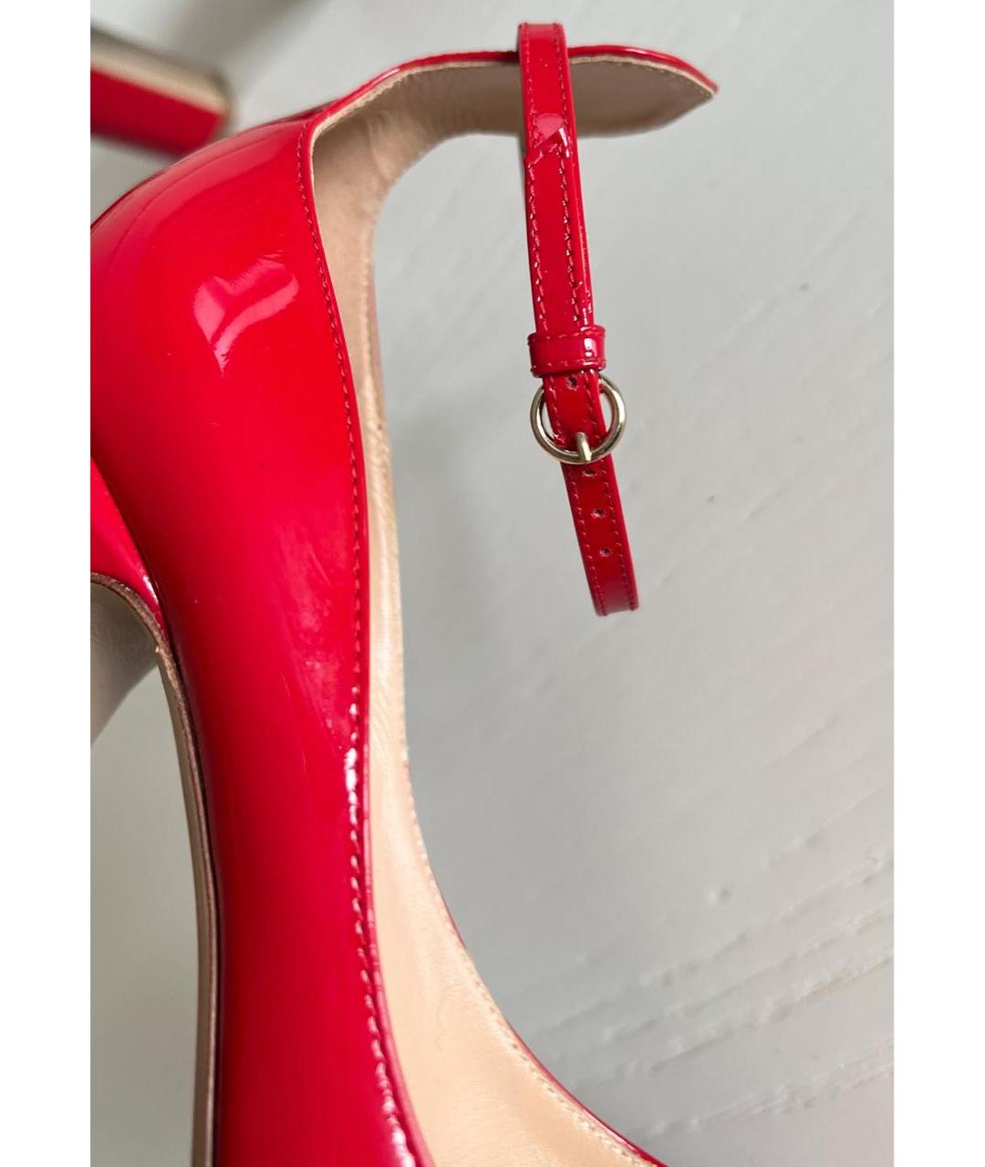 VALENTINO Красные туфли из лакированной кожи, фото 5
