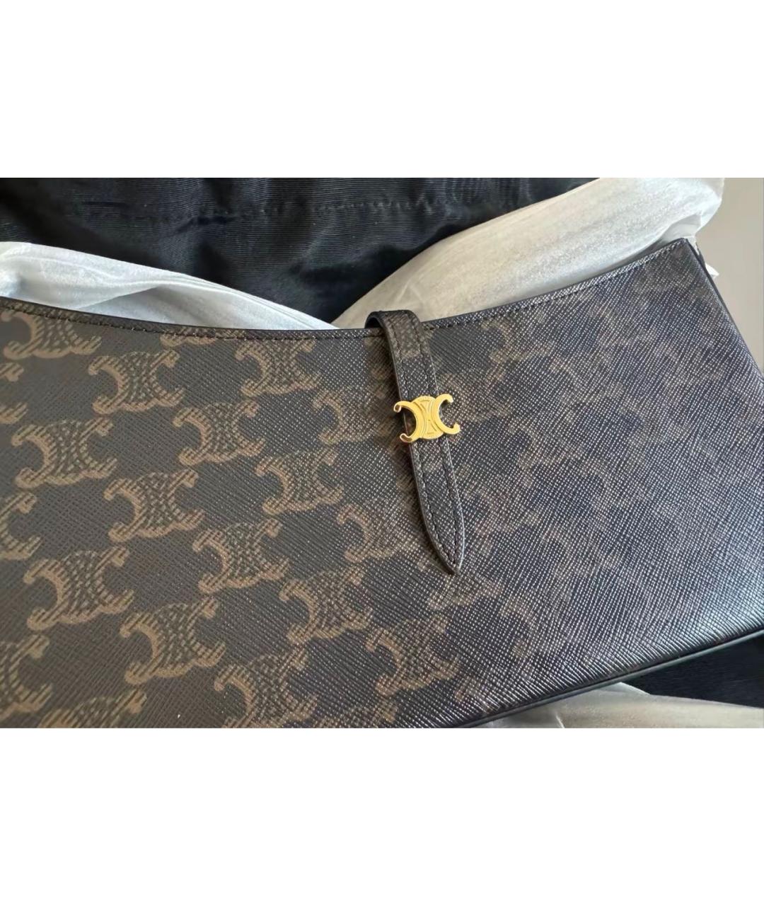 CELINE Коричневая сумка через плечо, фото 5