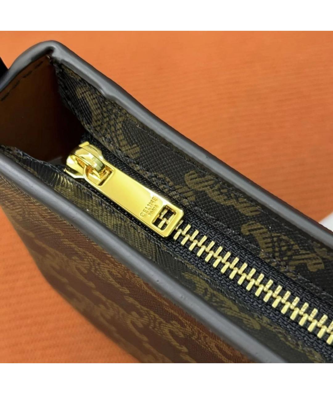 CELINE Коричневая сумка через плечо, фото 8