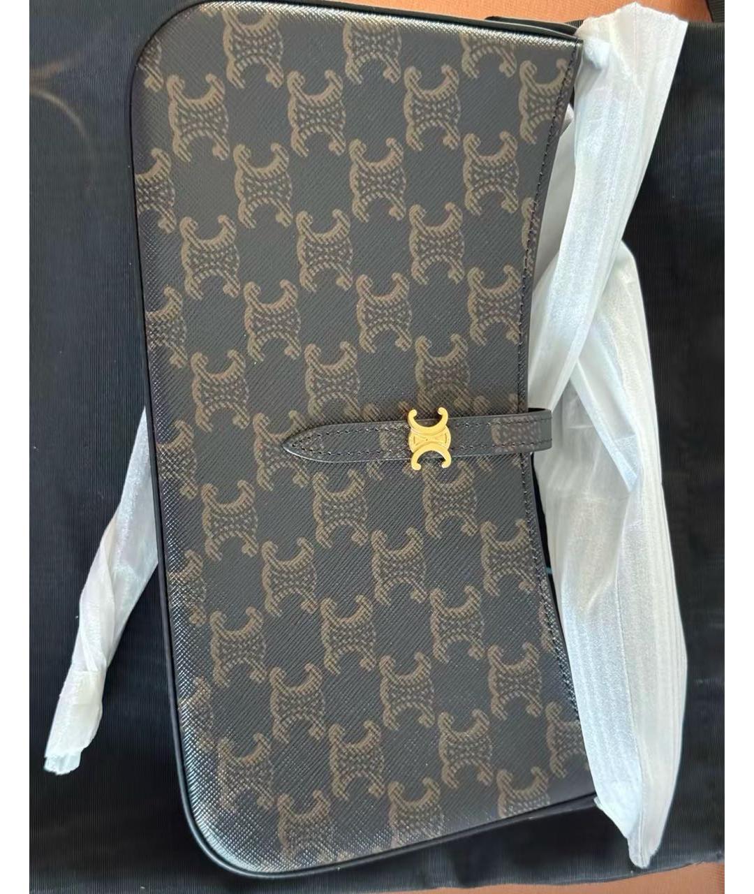 CELINE Коричневая сумка через плечо, фото 4