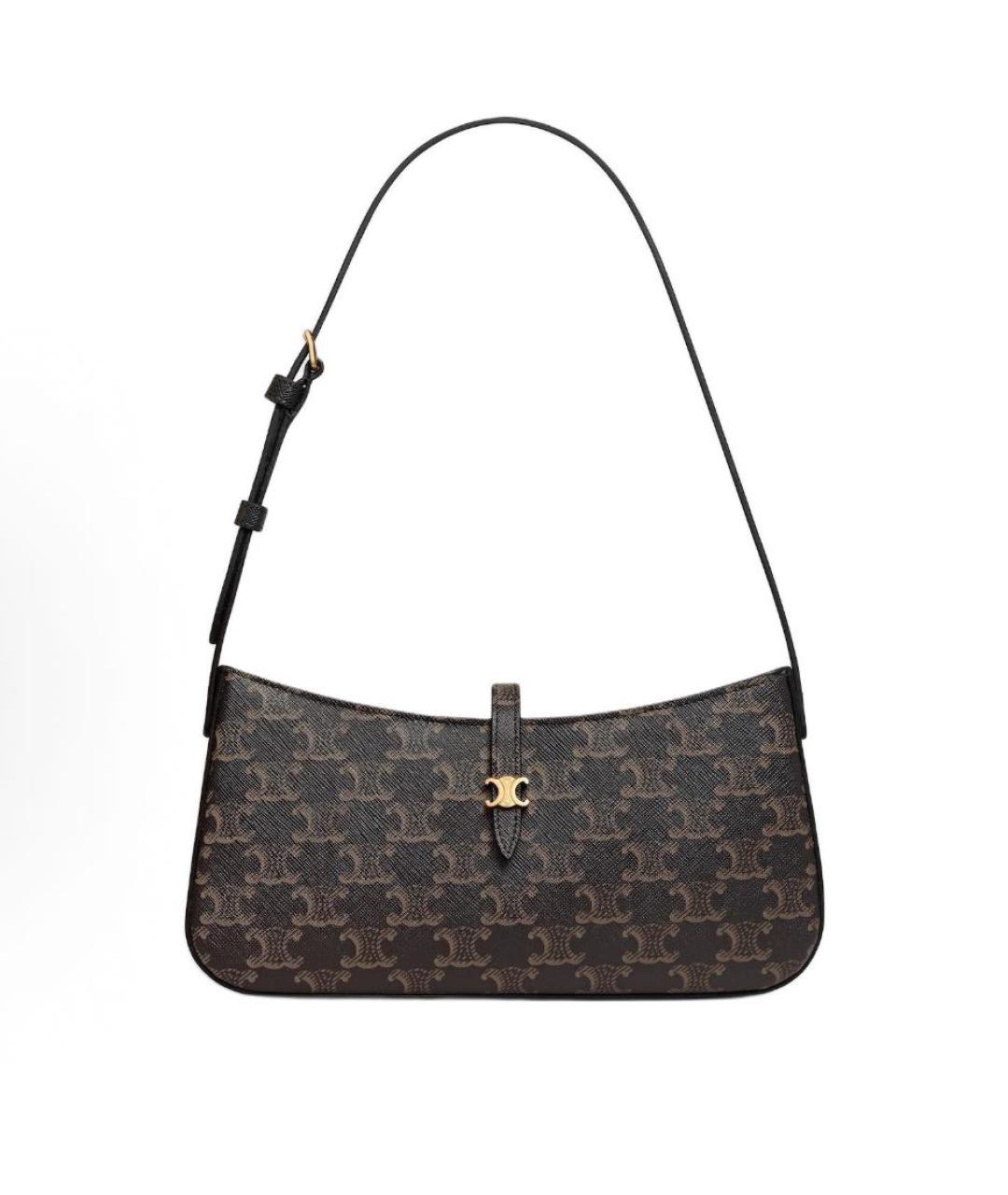 CELINE Коричневая сумка через плечо, фото 9