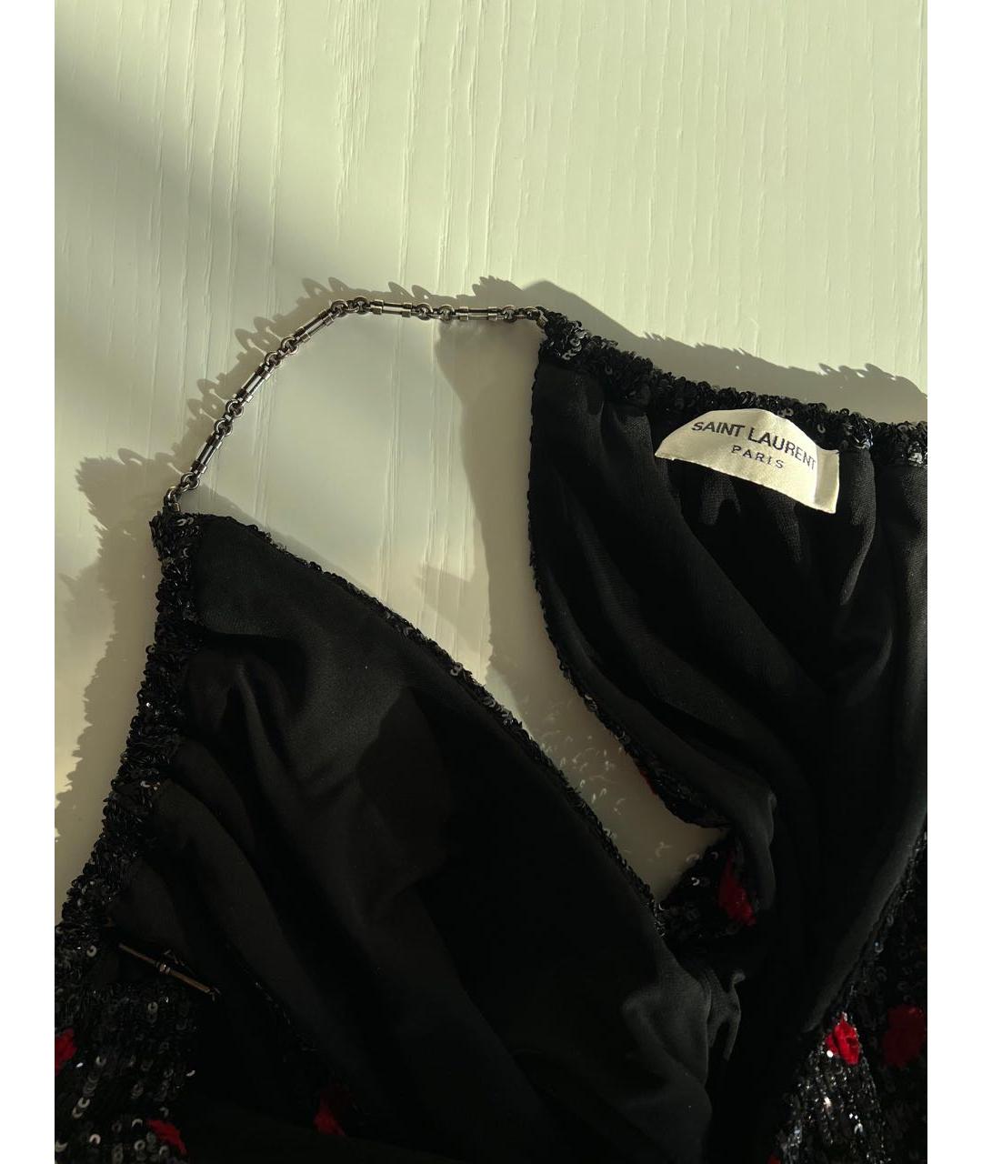 SAINT LAURENT Черное повседневное платье, фото 6