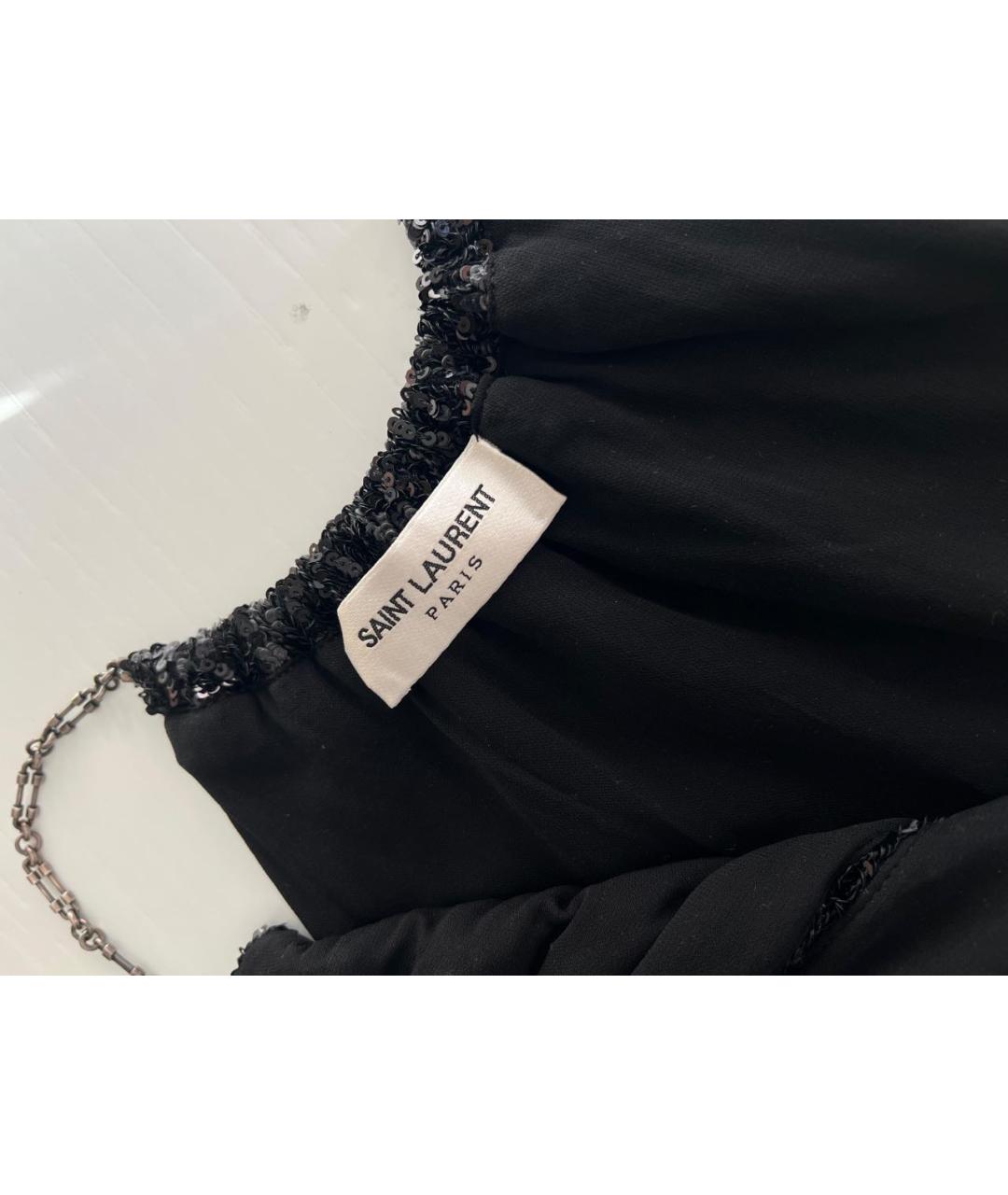 SAINT LAURENT Черное повседневное платье, фото 3