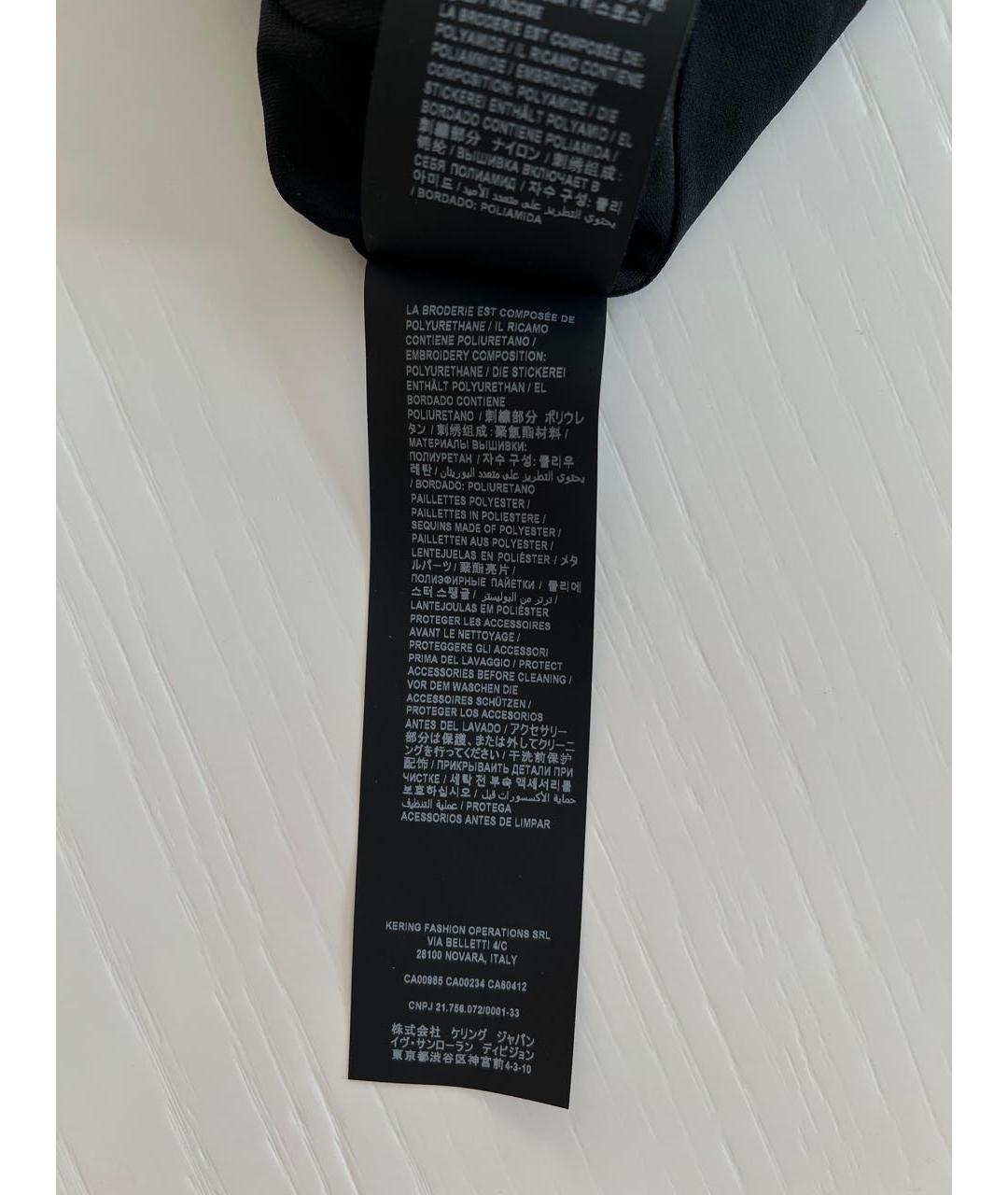 SAINT LAURENT Черное повседневное платье, фото 7