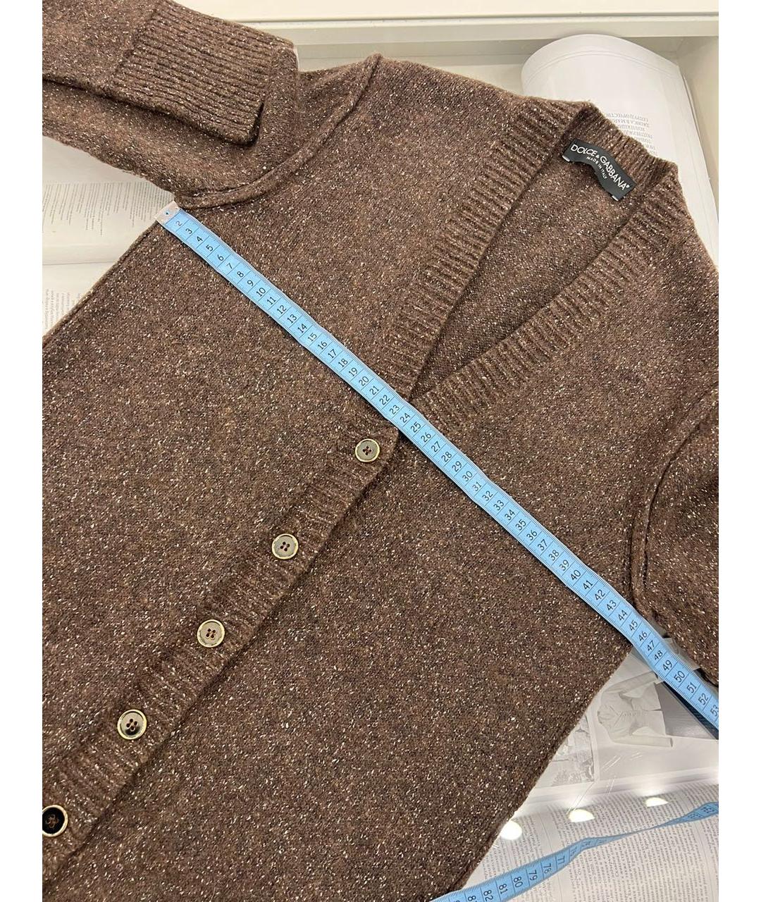 DOLCE&GABBANA Коричневый кардиган, фото 7