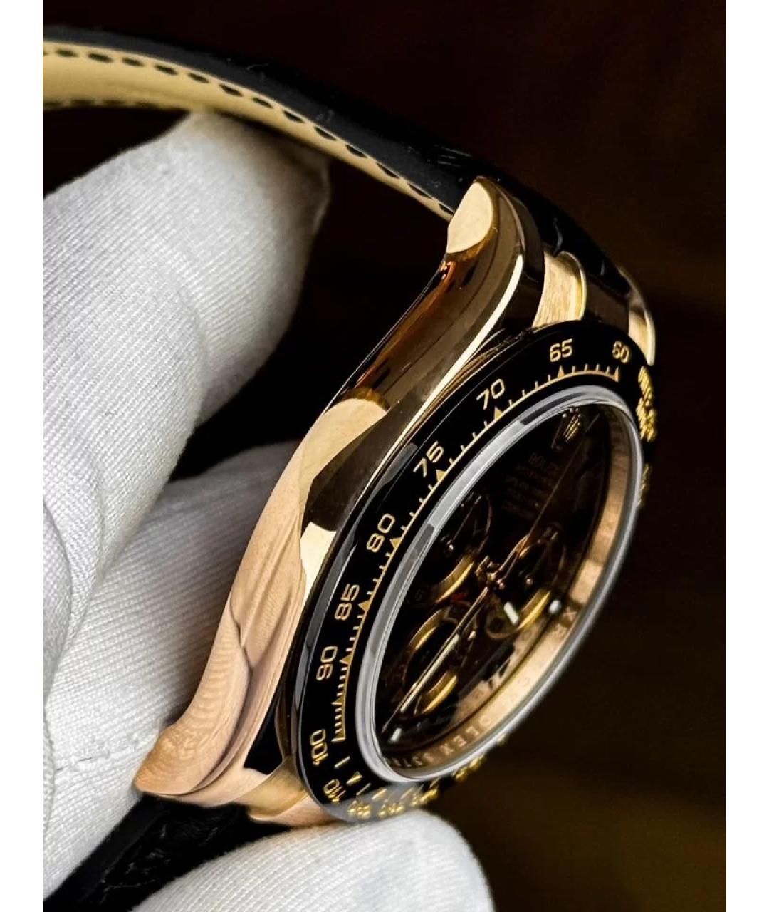 ROLEX Коричневые часы из розового золота, фото 3