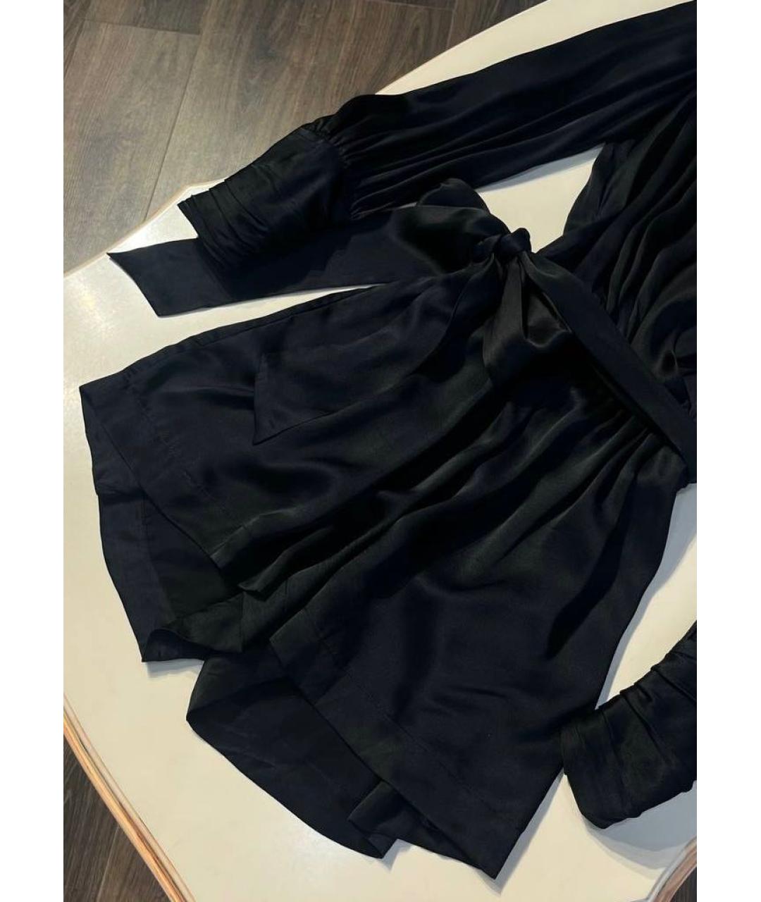 ZIMMERMANN Черный шелковый комбинезон, фото 7
