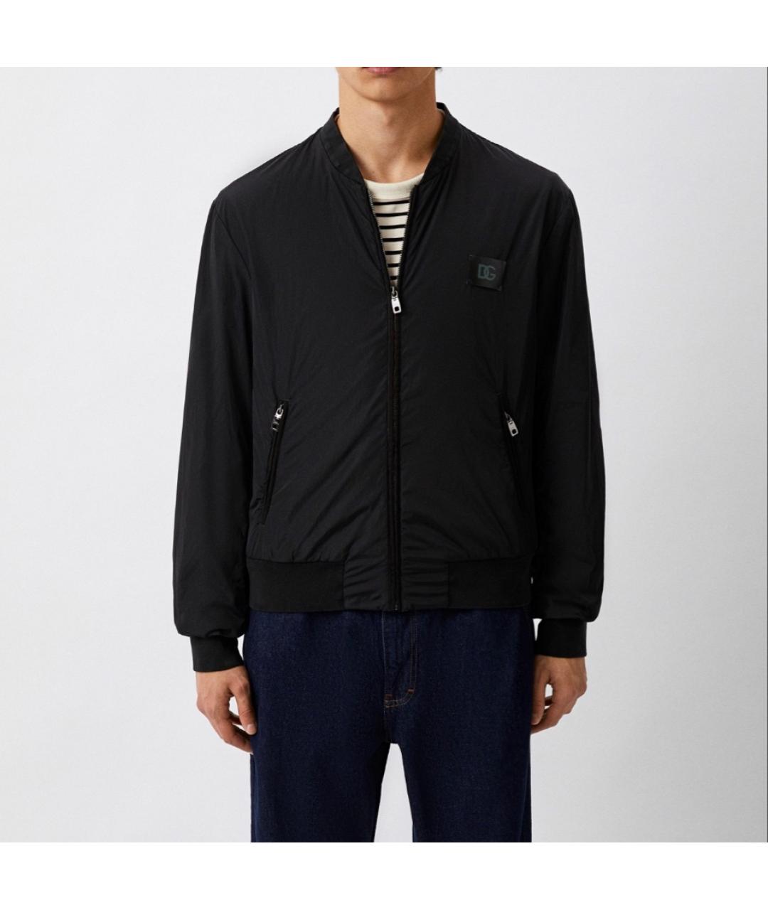 DOLCE&GABBANA Черная полиамидовая куртка, фото 5