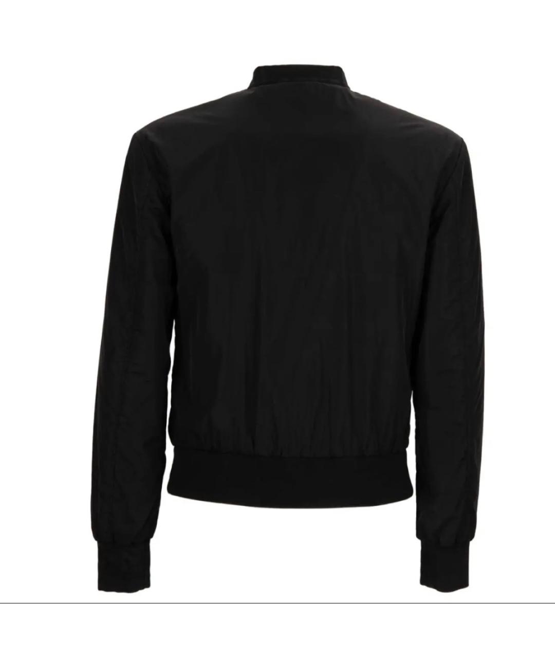 DOLCE&GABBANA Черная полиамидовая куртка, фото 2