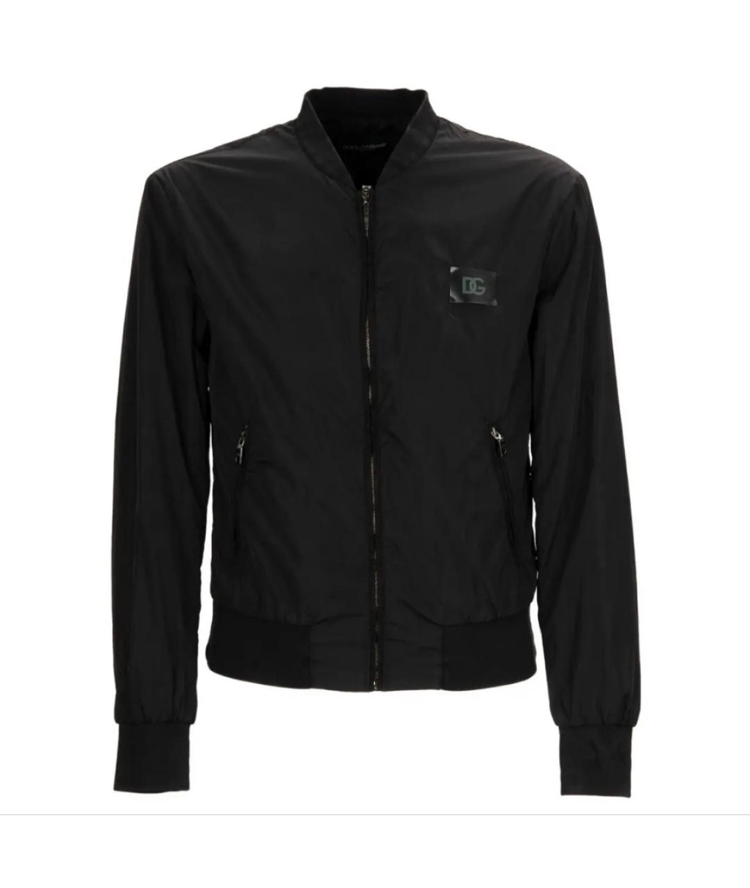 DOLCE&GABBANA Черная полиамидовая куртка, фото 1