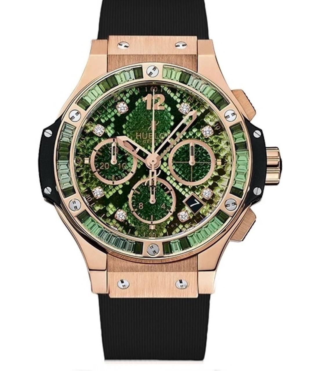 HUBLOT Зеленые часы из розового золота, фото 1