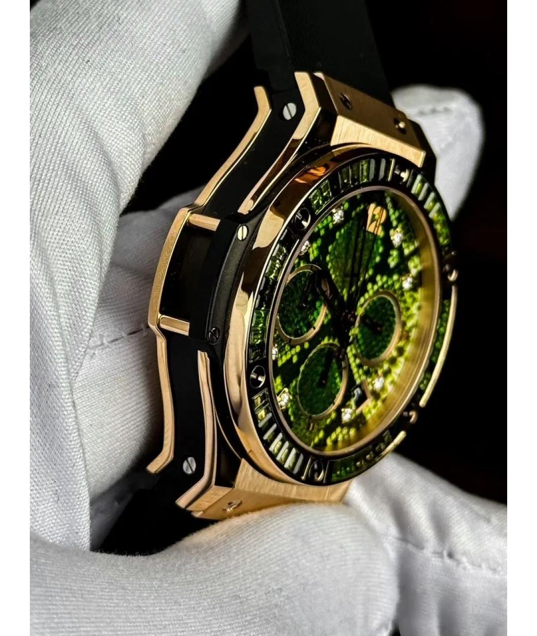 HUBLOT Зеленые часы из розового золота, фото 3