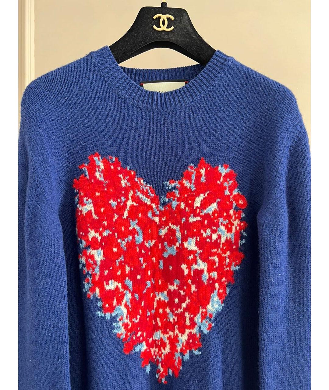 GUCCI Темно-синий джемпер / свитер, фото 2