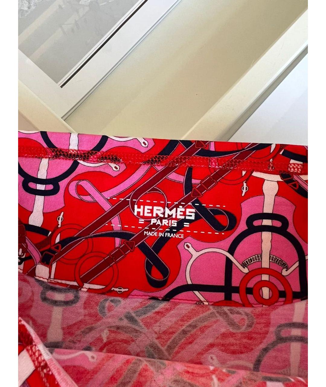 HERMES Красная футболка, фото 3