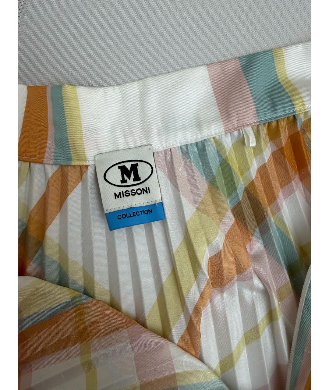 M MISSONI Мульти полиэстеровая юбка макси, фото 4