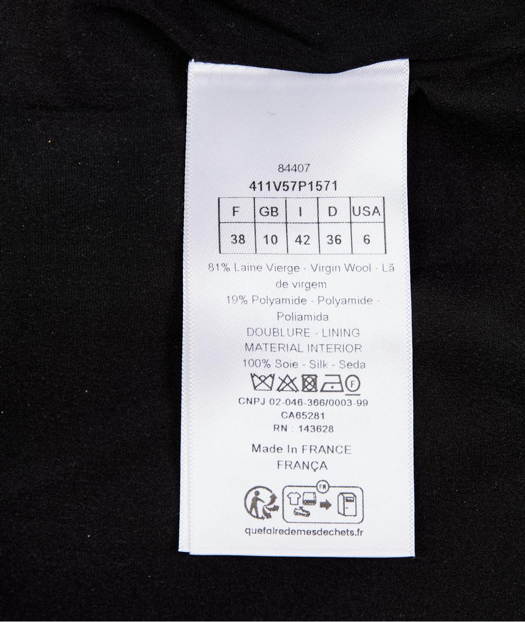 CHRISTIAN DIOR Черный шерстяной жакет/пиджак, фото 7