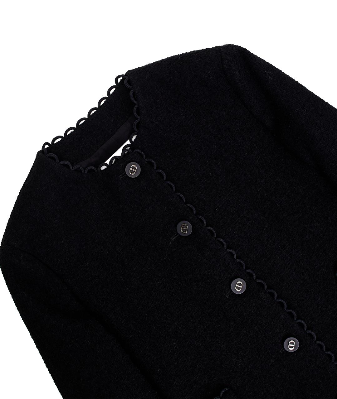 CHRISTIAN DIOR Черный шерстяной жакет/пиджак, фото 3