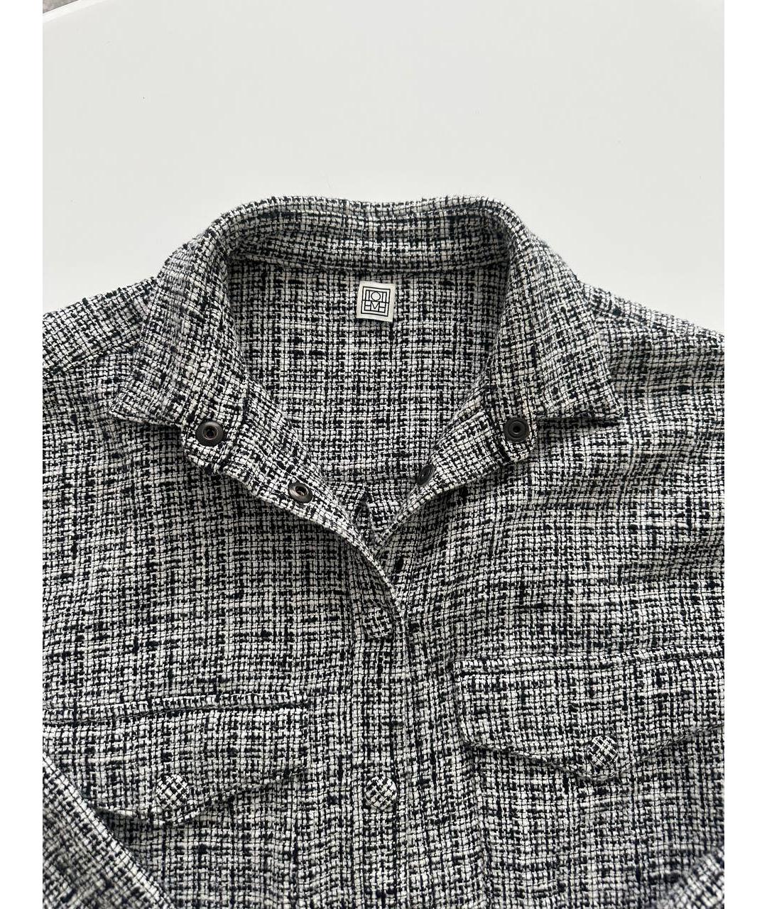 TOTEME Черная твидовая рубашка, фото 3