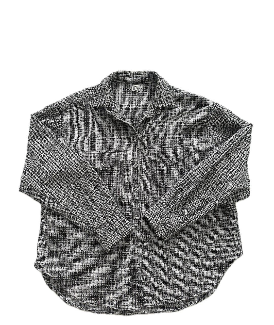 TOTEME Черная твидовая рубашка, фото 6