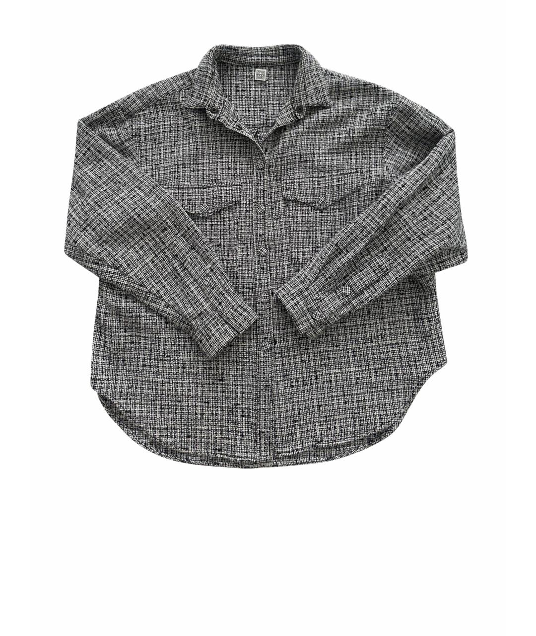 TOTEME Черная твидовая рубашка, фото 1