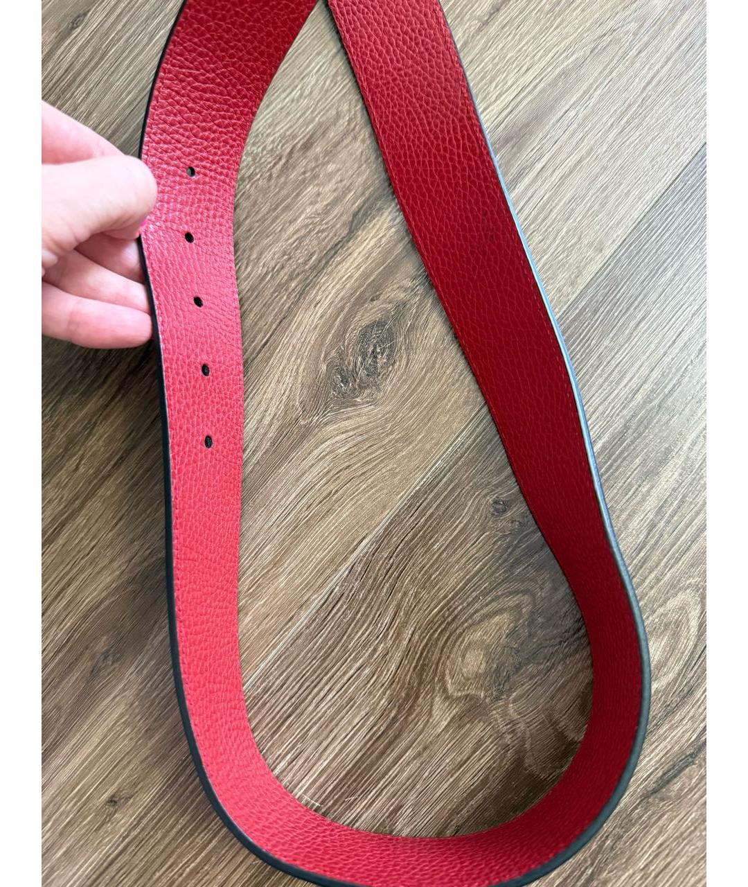 GUCCI Черный кожаный ремень, фото 4