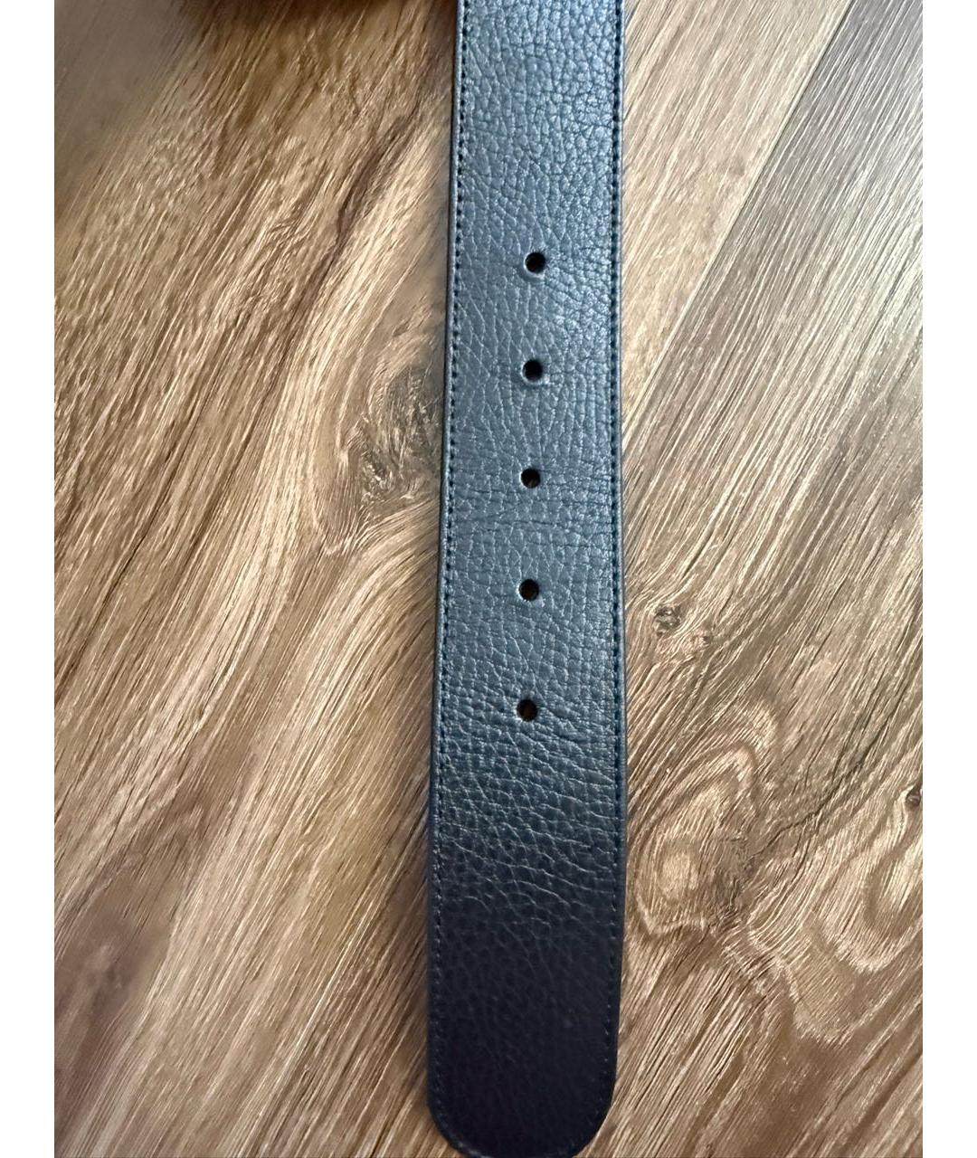 GUCCI Черный кожаный ремень, фото 7