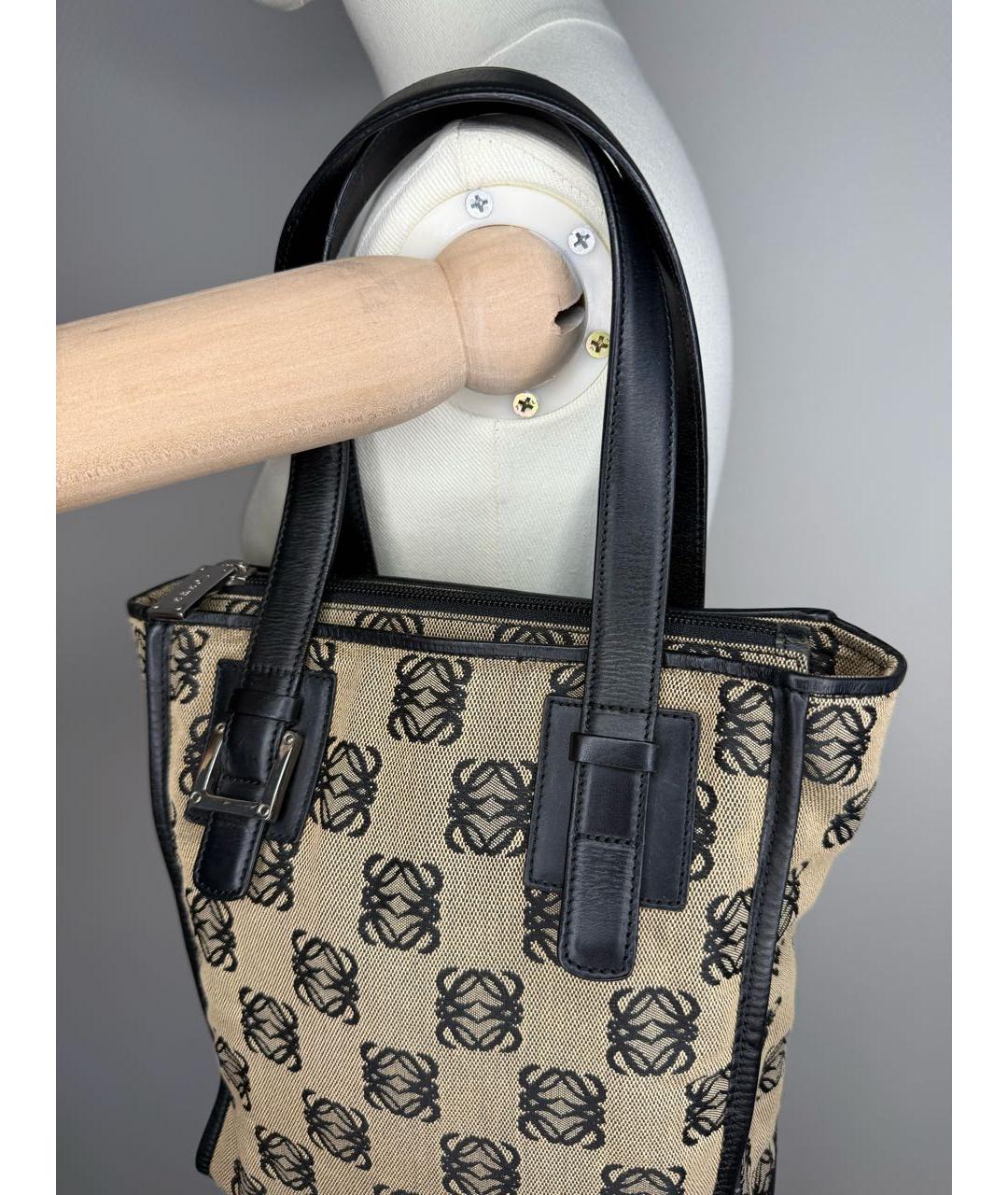 LOEWE Мульти жаккардовая сумка с короткими ручками, фото 5