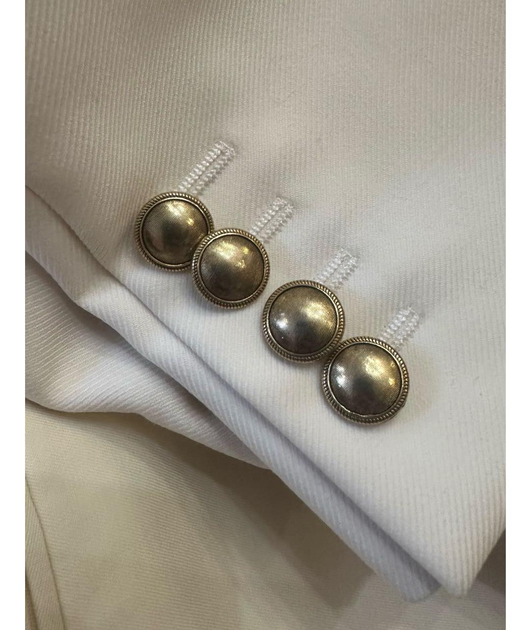 SAINT LAURENT Бежевый шерстяной костюм с брюками, фото 5