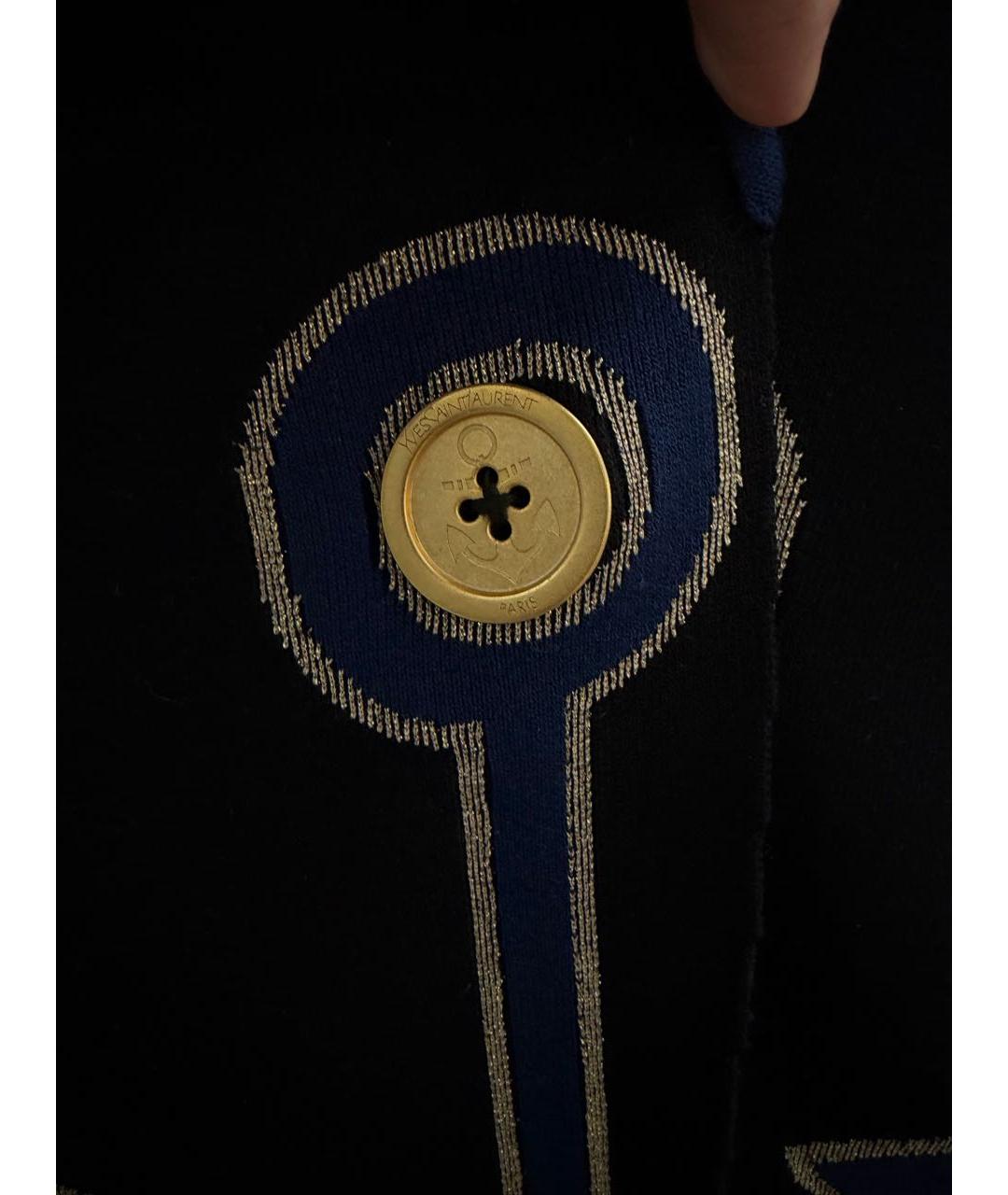 YVES SAINT LAURENT BEAUTY Черный вискозный жакет/пиджак, фото 3